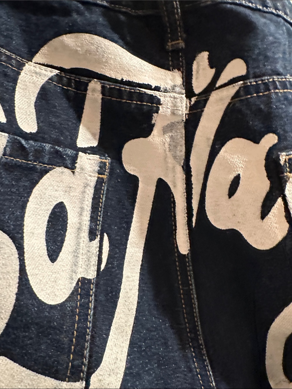 Ed Hardy TIGER Dark Blue Relaxed Straight Jeans - Picture 7 of 12